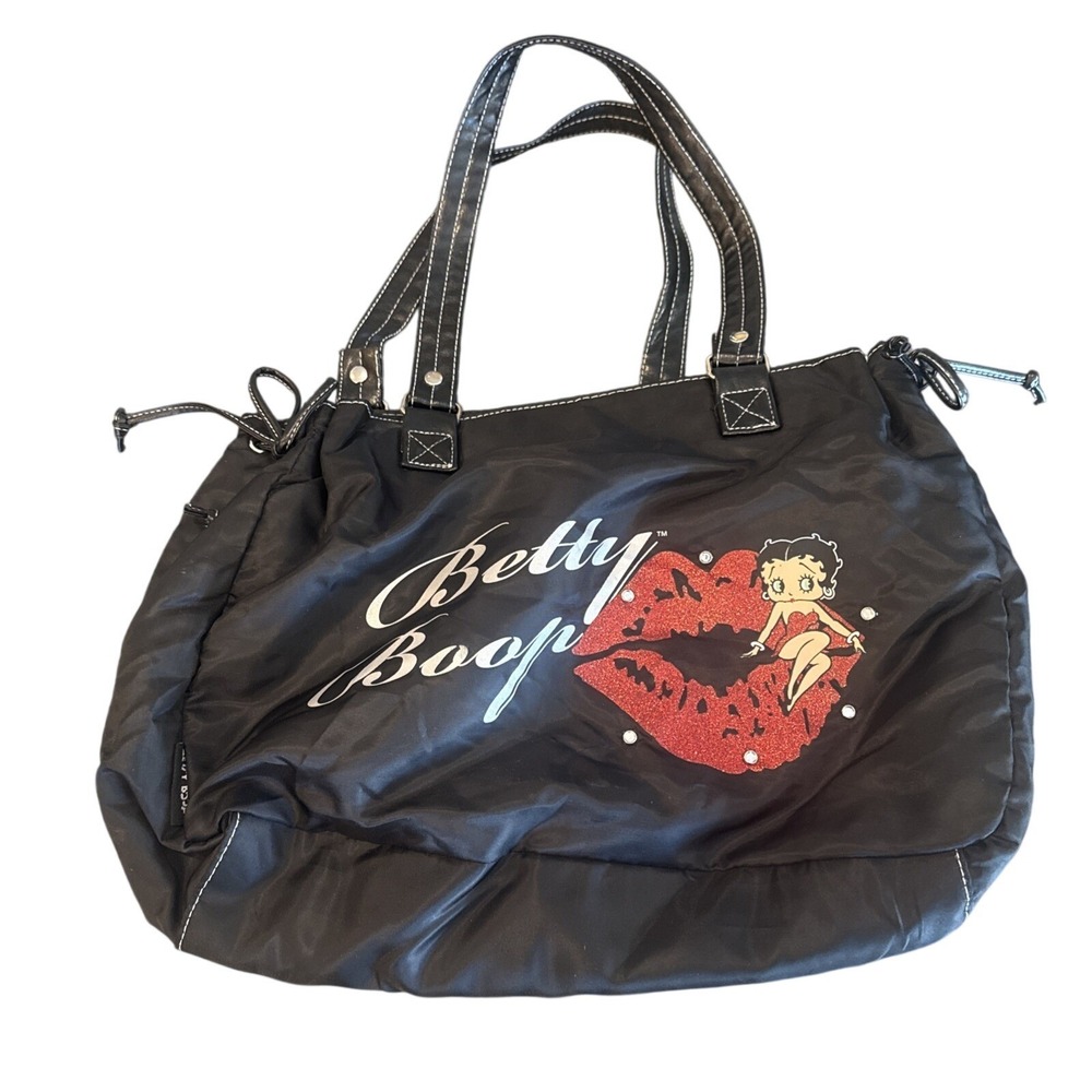 Betty Boop Shoulder Bag Purse Satchel Tote Black Red 2008 Collectible NWOT